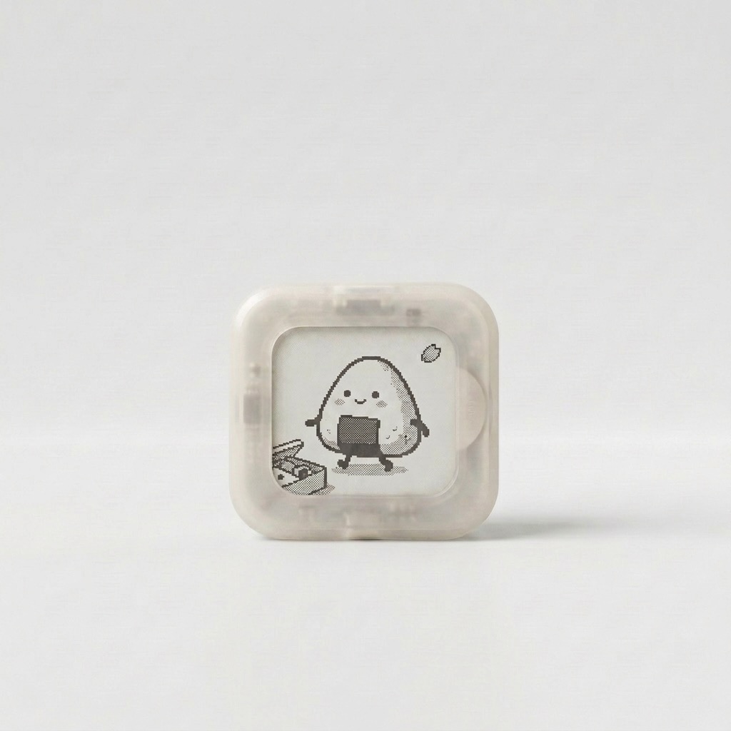Onigiri H Recess character in a clear shell