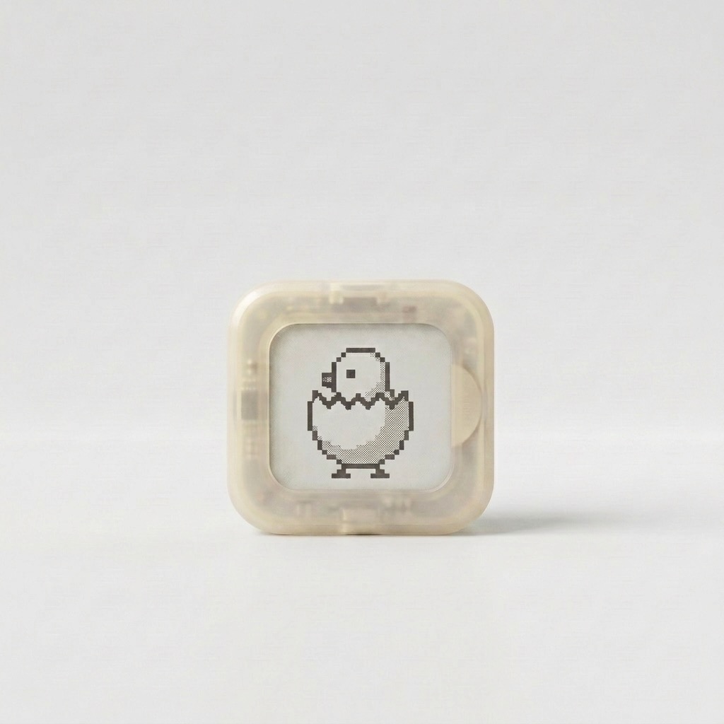 Chick L Recess character in a clear shell
