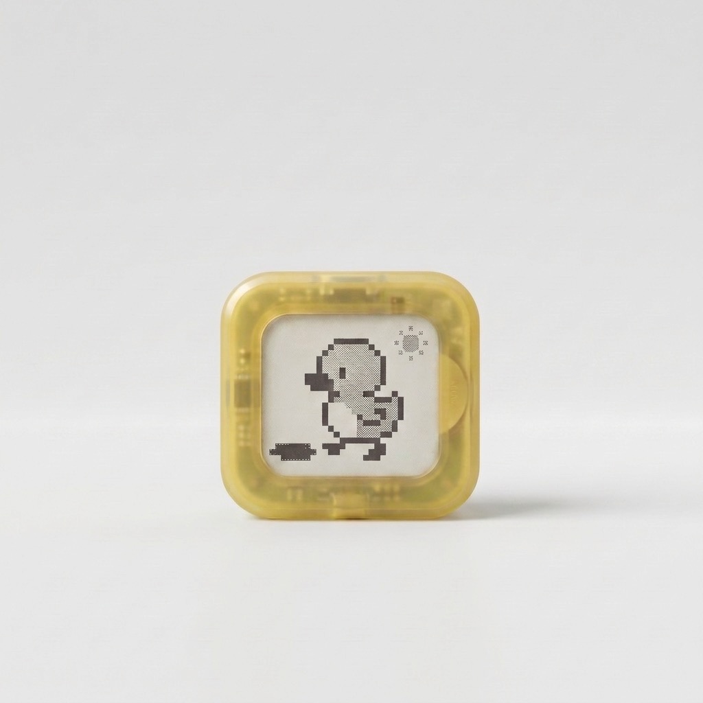 Duck L Recess character in a yellow translucent shell