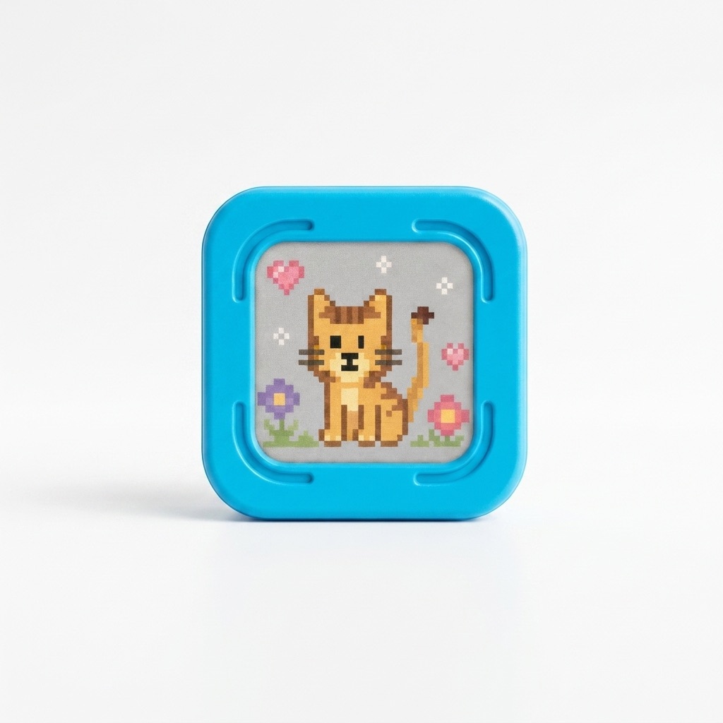 Original Pool Recess device with a vivid blue shell